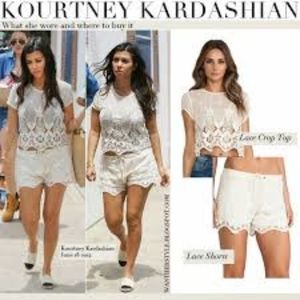 Lovers and Friends Cropped Lace Top